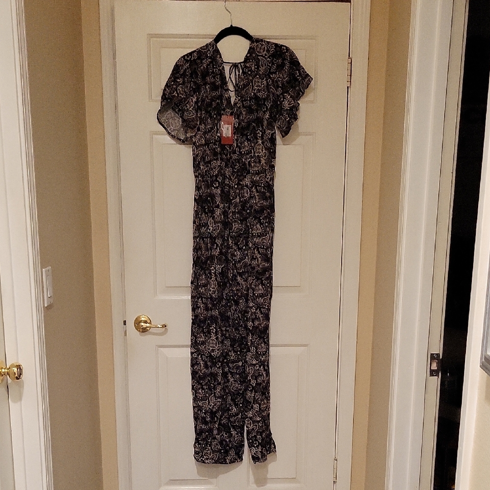 Streetwear Society Black and White Jumpsuit